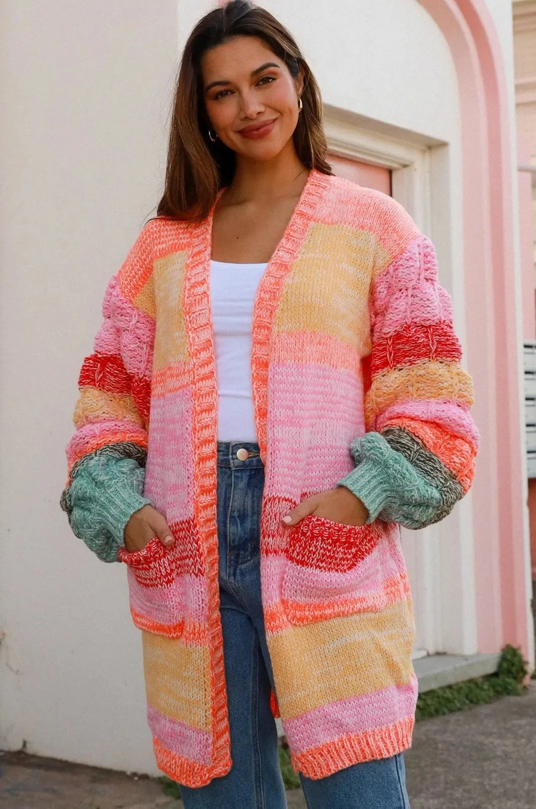 LUCY KNIT CARDIGAN MULTI