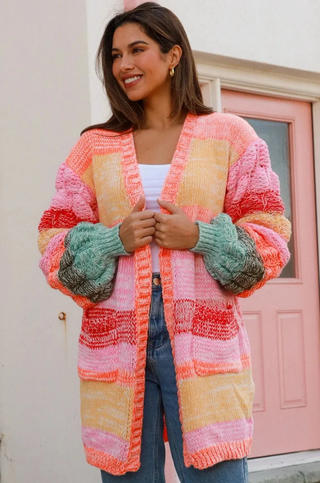 LUCY KNIT CARDIGAN MULTI