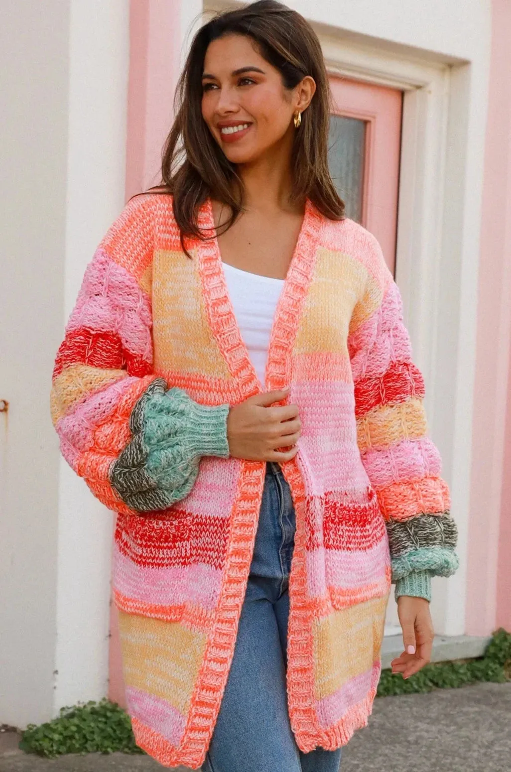 LUCY KNIT CARDIGAN MULTI