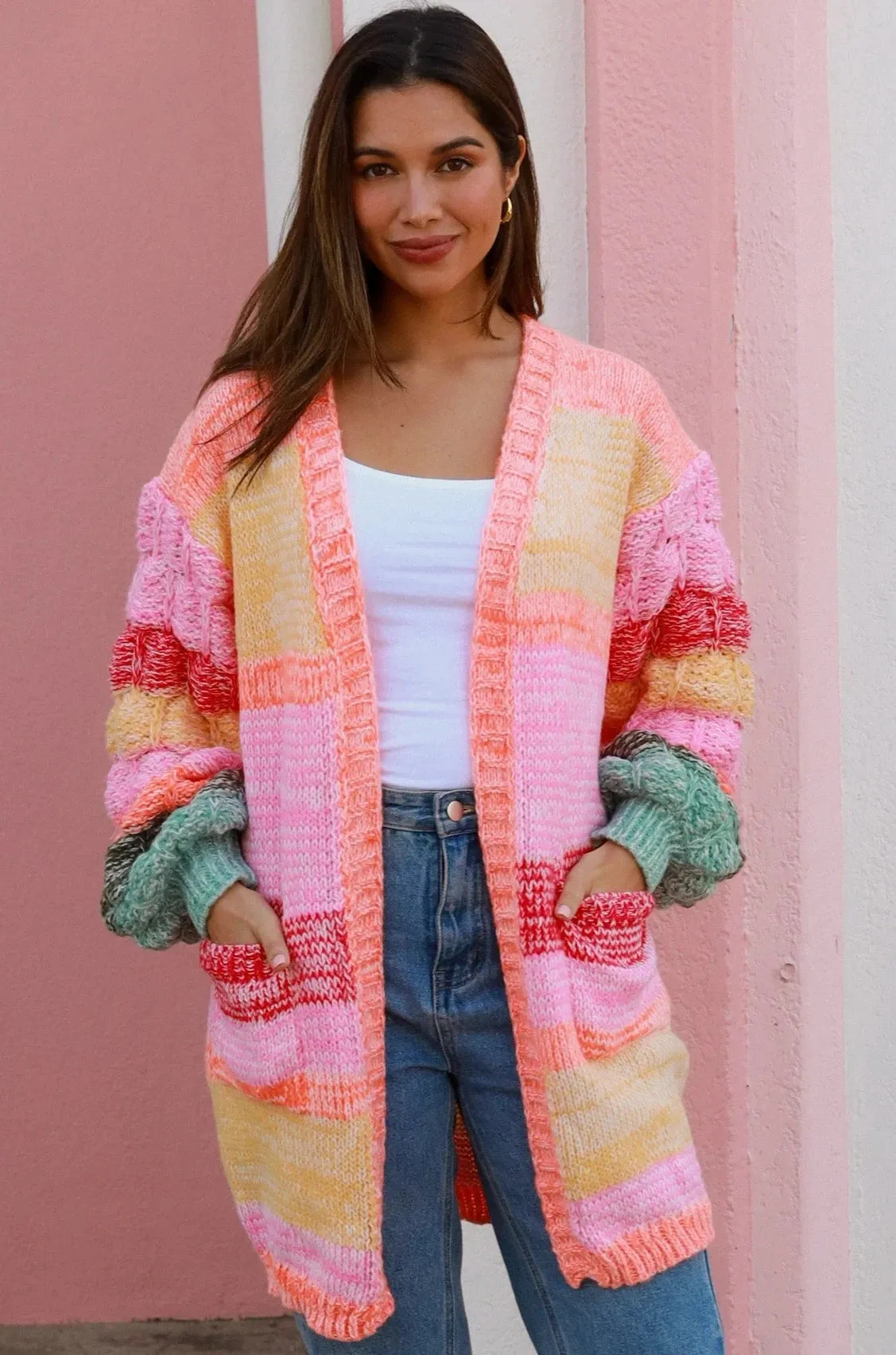 LUCY KNIT CARDIGAN MULTI