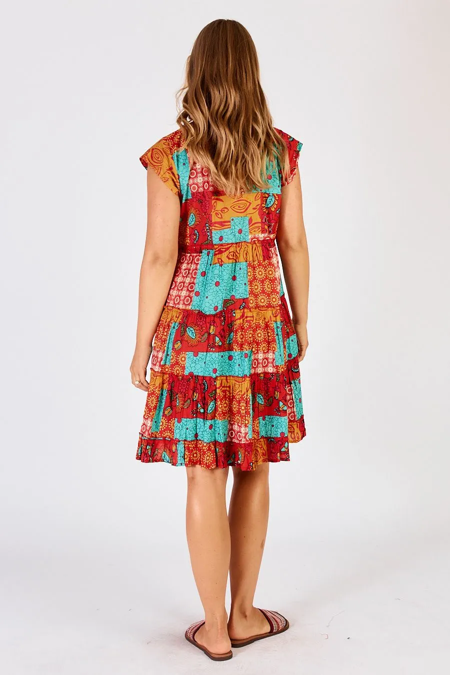 Lula Life Hattie Dress Flame S