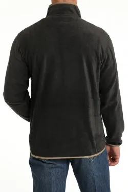 Men's Cinch Polar Fleece Charcoal Print Pullover