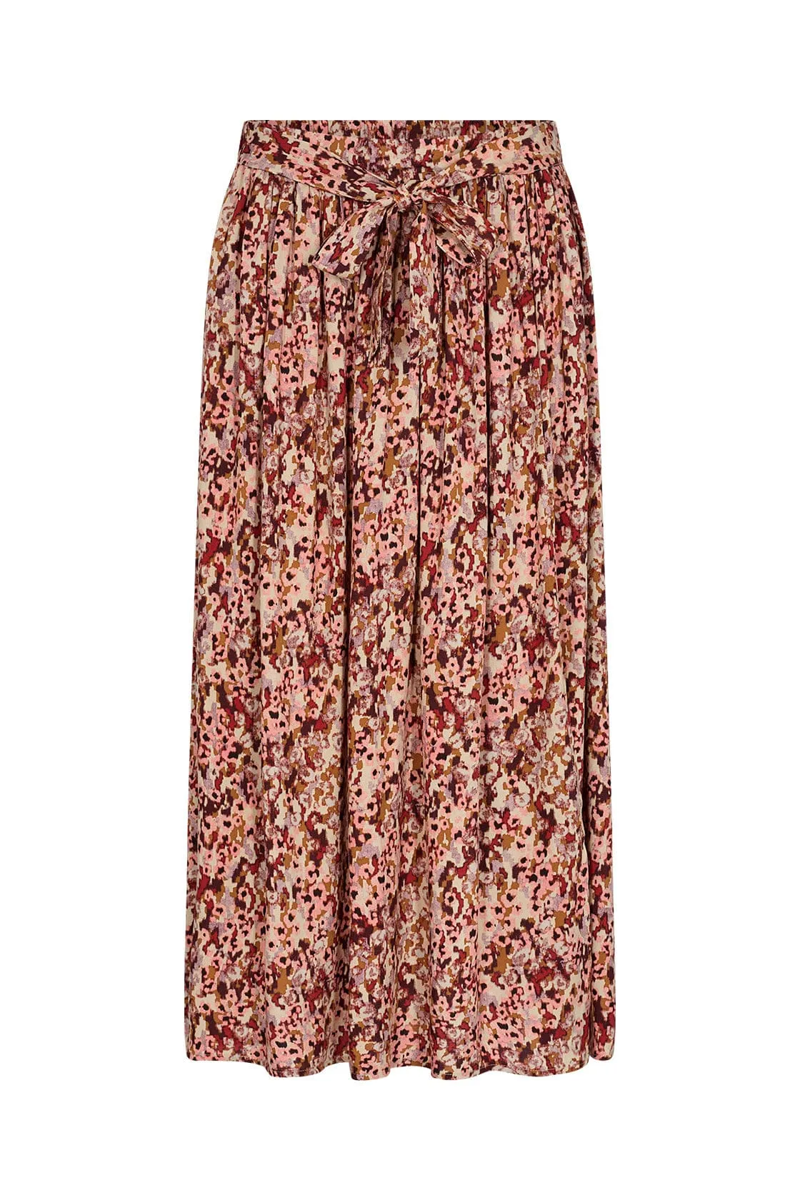 Minea Printed Midi Skirt - Berry Combi