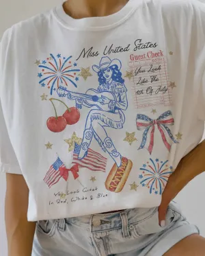 Miss United States Oversized Tee