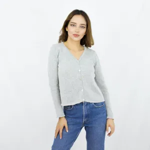Organic Cotton Blend Minimalist Cardi