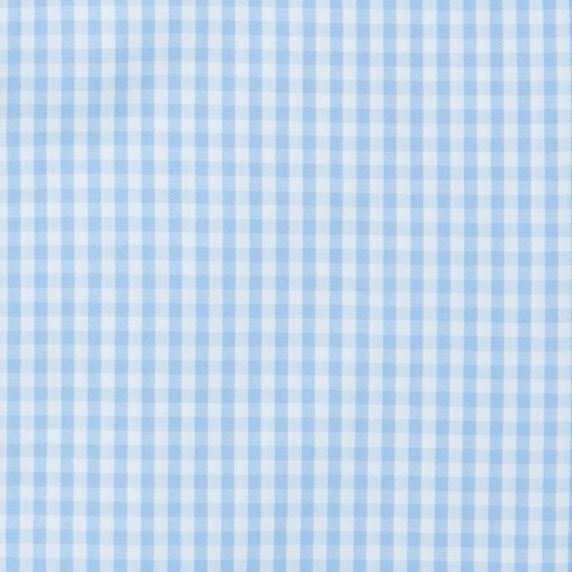 Pale Blue & White Tailored Fit French Cuff Core Poplin Gingham Dress Shirt