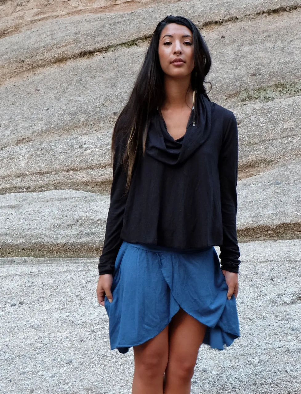 Petal Front Short Skirt