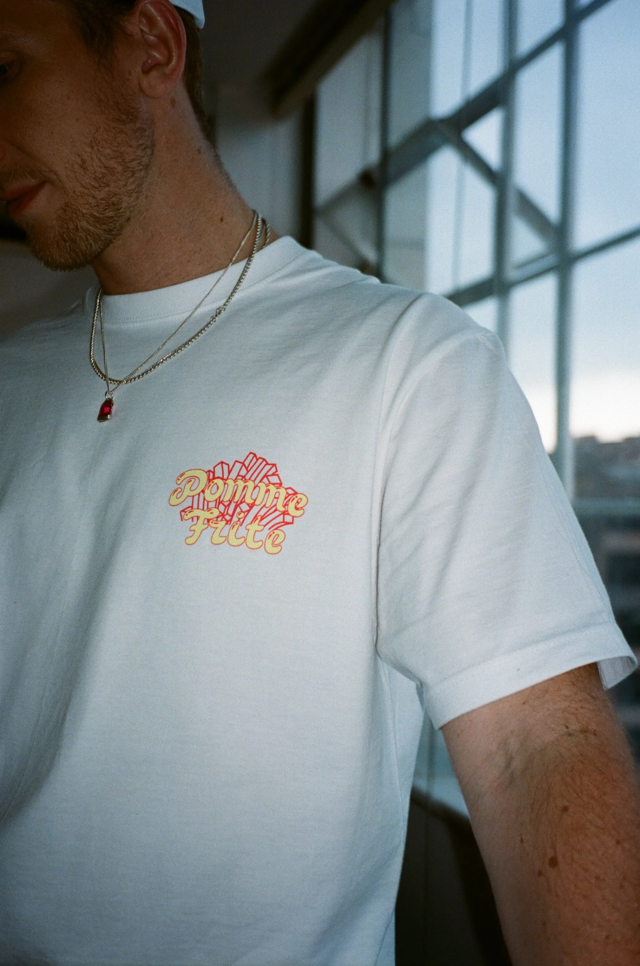 Pomme Frite 'Time Fries' Tee - White