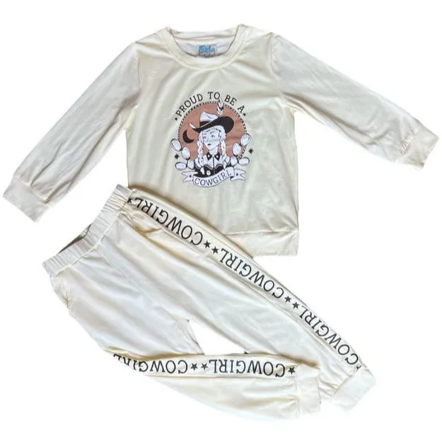 Proud to be a Cowgirl Sweatpants Set Kids (6-7T)
