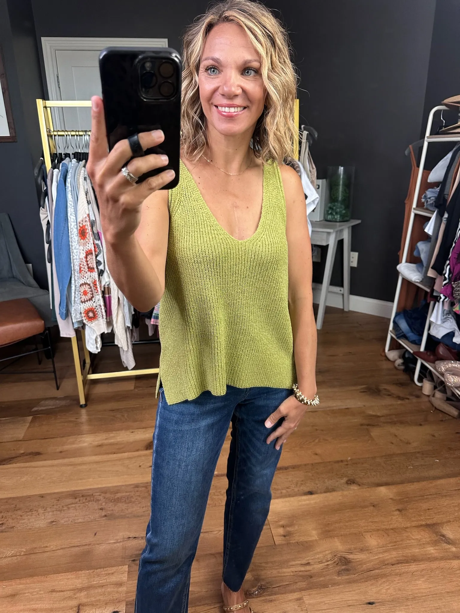 Read Into It Knit V-Neck Top - Multiple Options