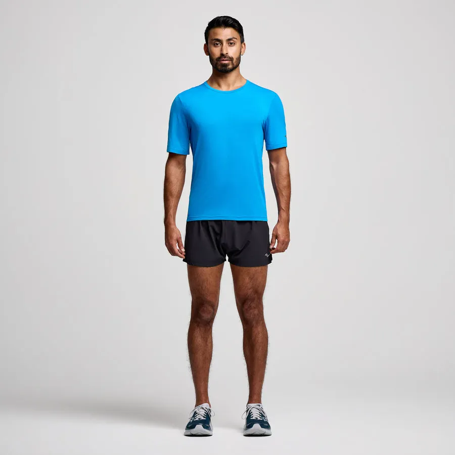 Saucony Stopwatch Short Sleeve Tee | Cobalt Heather | Mens