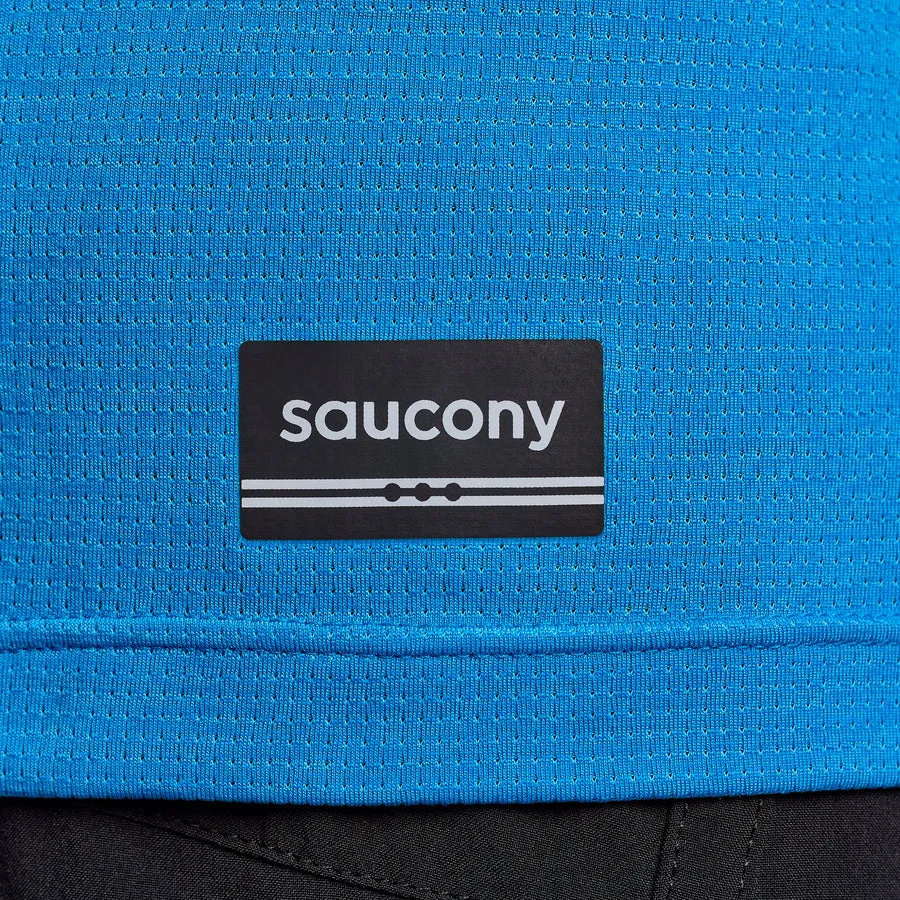 Saucony Stopwatch Short Sleeve Tee | Cobalt Heather | Mens