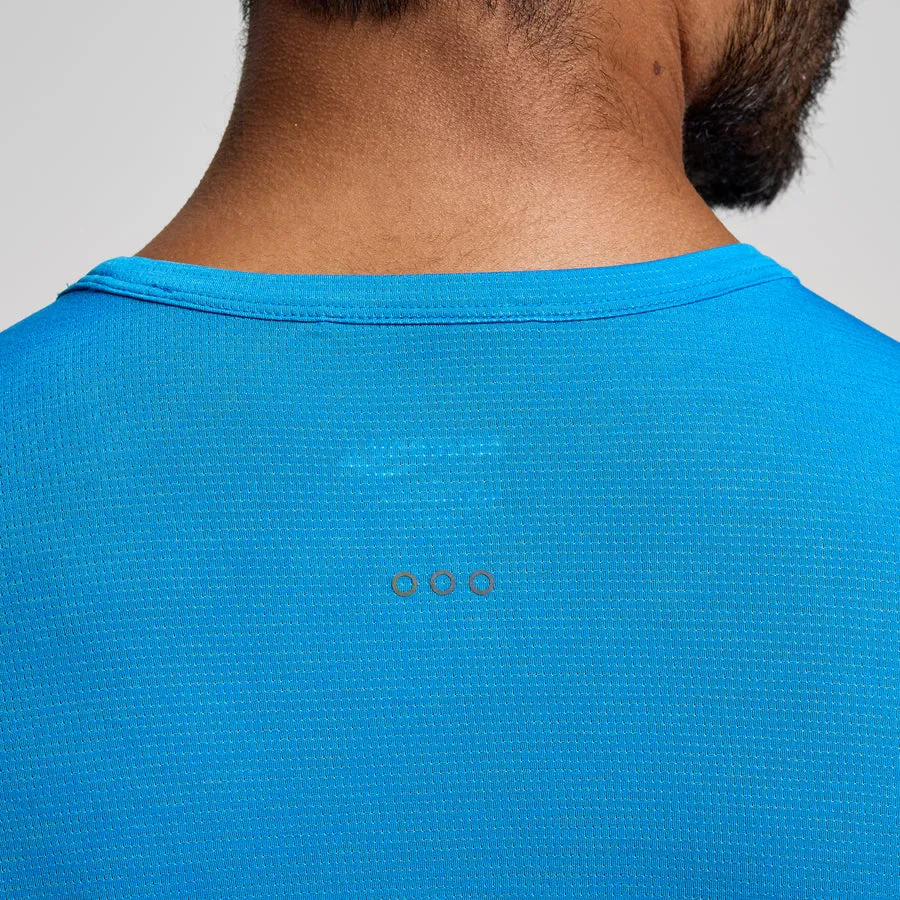 Saucony Stopwatch Short Sleeve Tee | Cobalt Heather | Mens