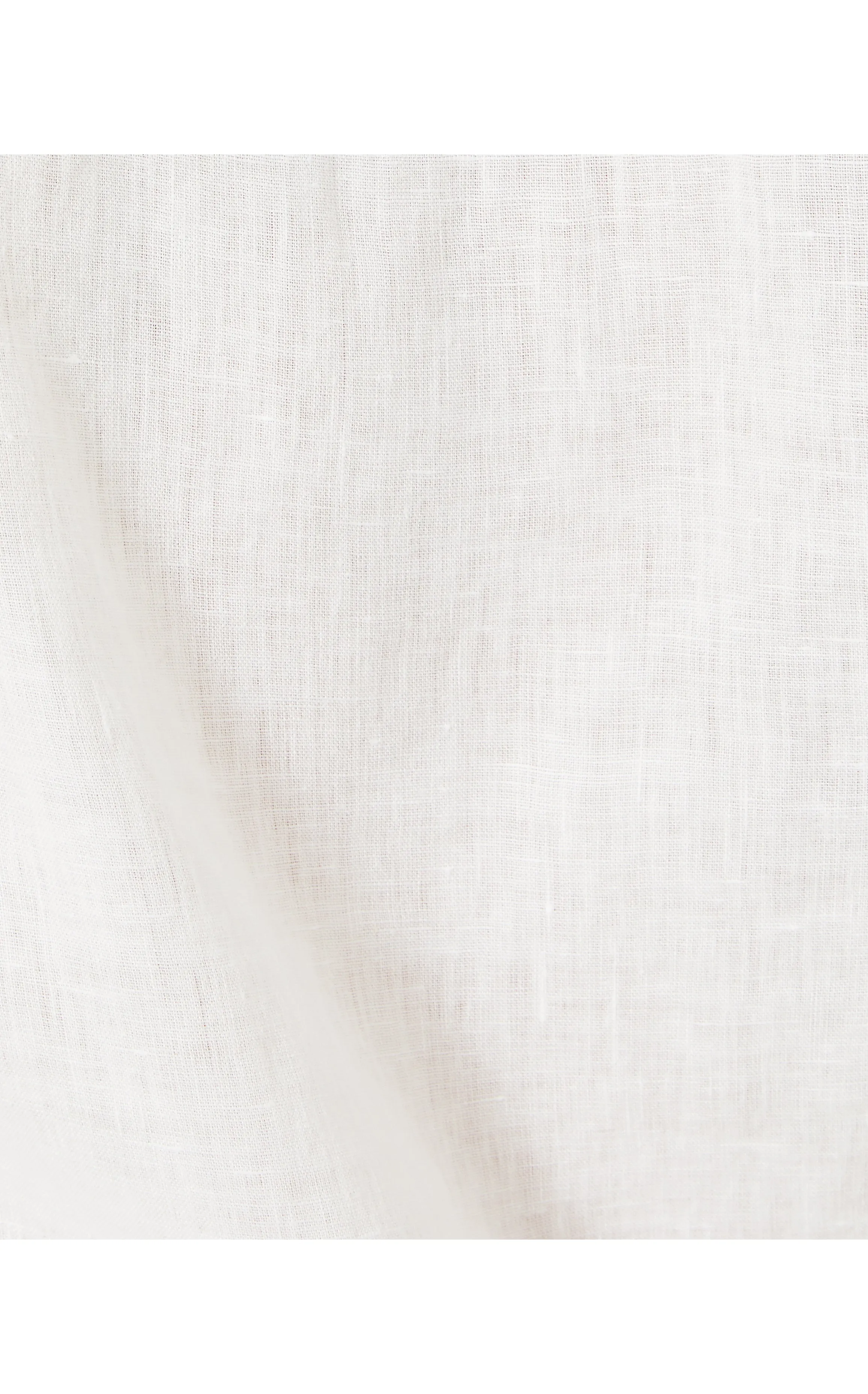 Sea View Linen Button Down Top - Resort White
