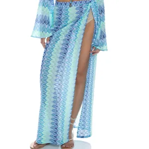 SEVEN SEAS - Long Wrap Skirt