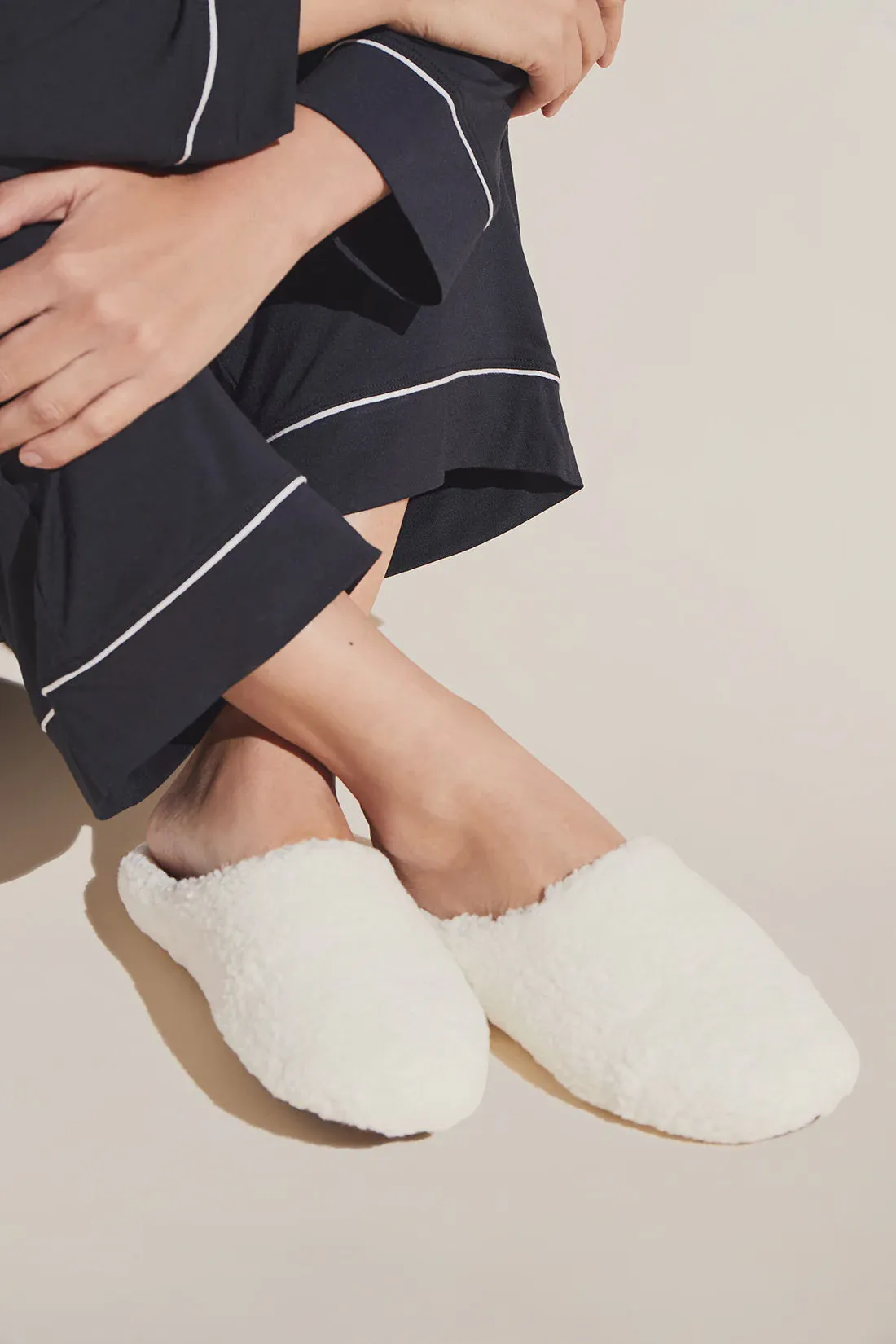 Sherpa Slippers - Ivory