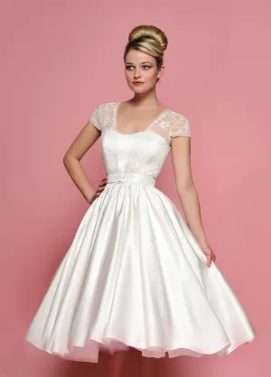 Short Lace Wedding Dress Reception Dress DV2074