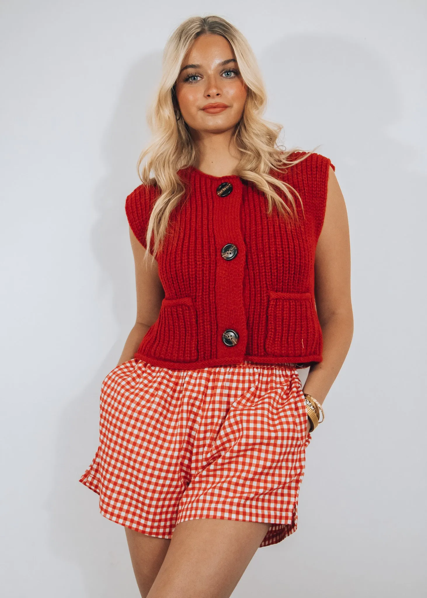 So Rad Red Sweater Vest