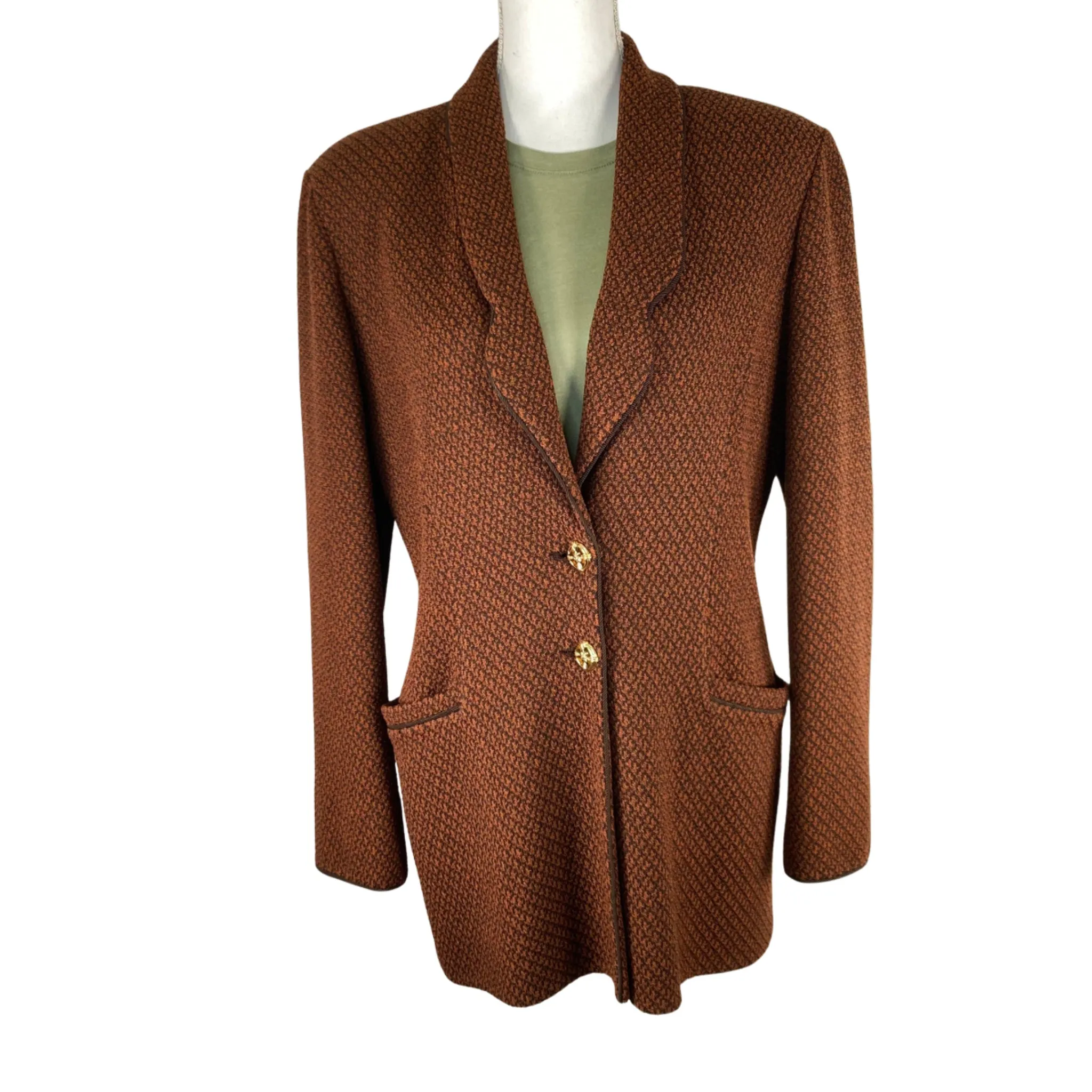 St. John Brown Knit Jacket