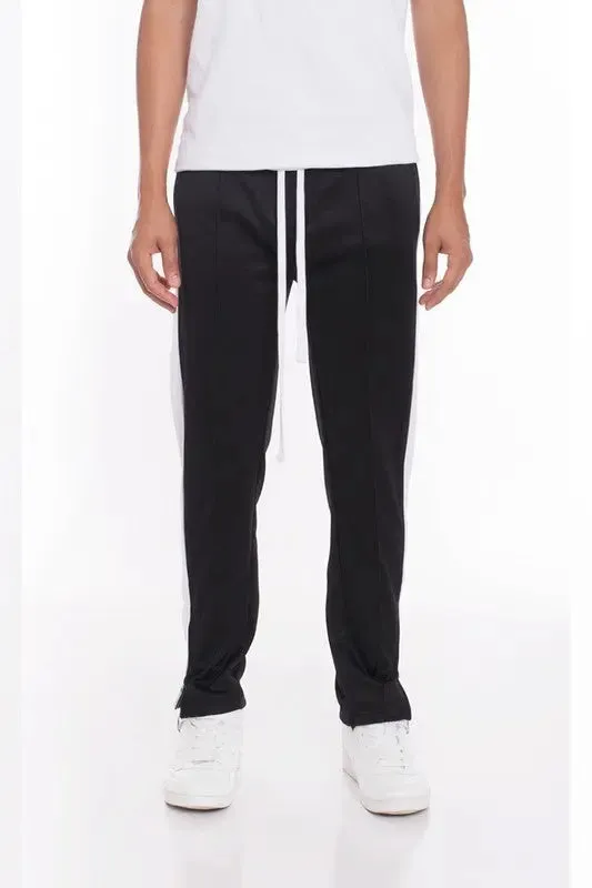 STRIPES TRICOT TAPERED PANTS