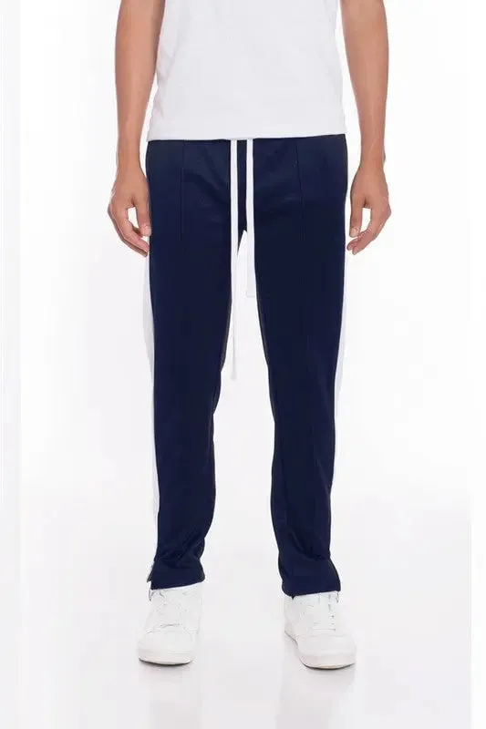 STRIPES TRICOT TAPERED PANTS