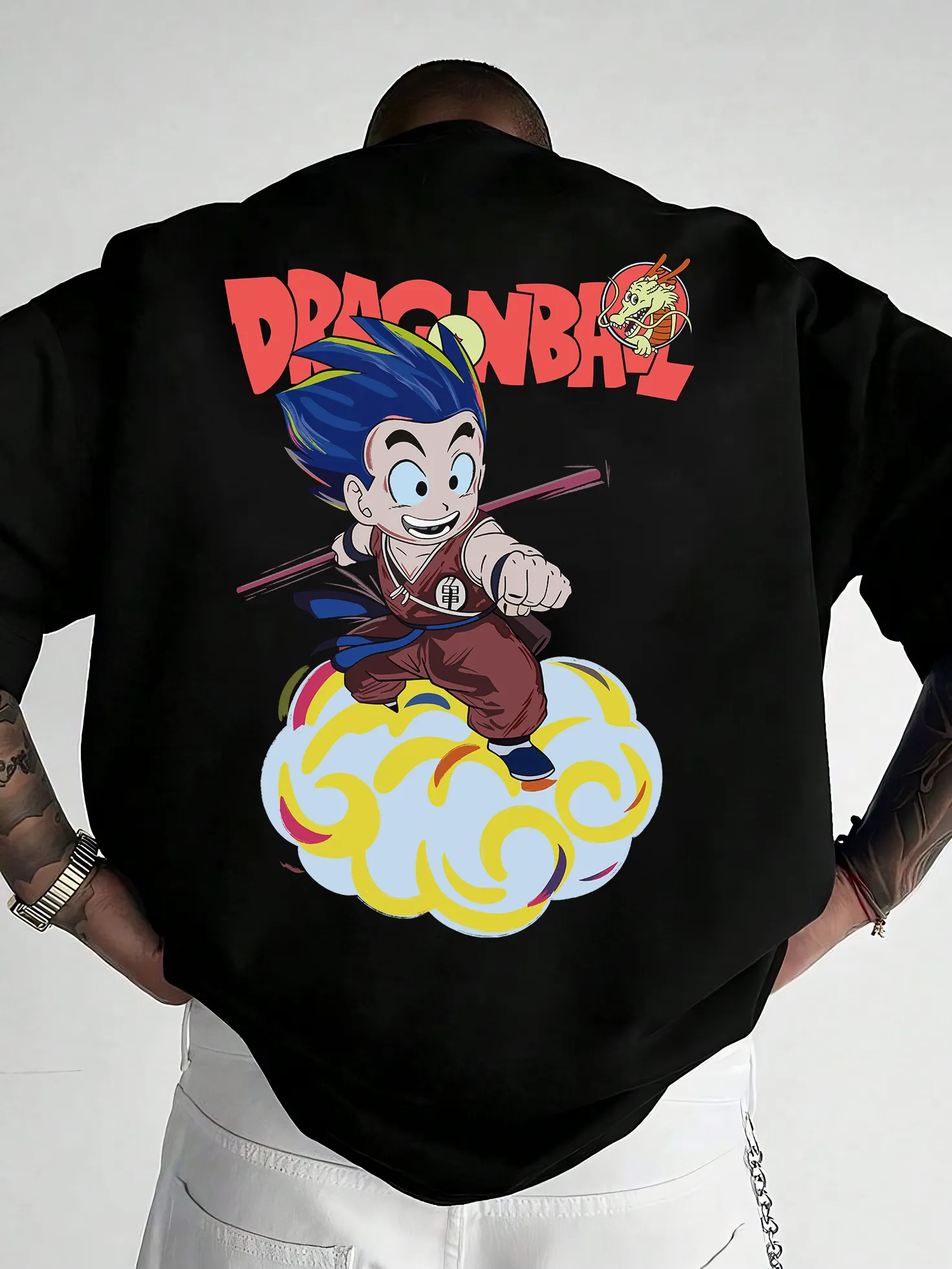T-Shirt - DBZ Blue Hair - Oversized