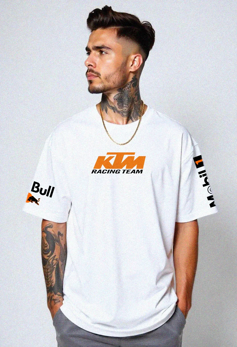 T-Shirt - White -  KTM Racing Team - Oversized