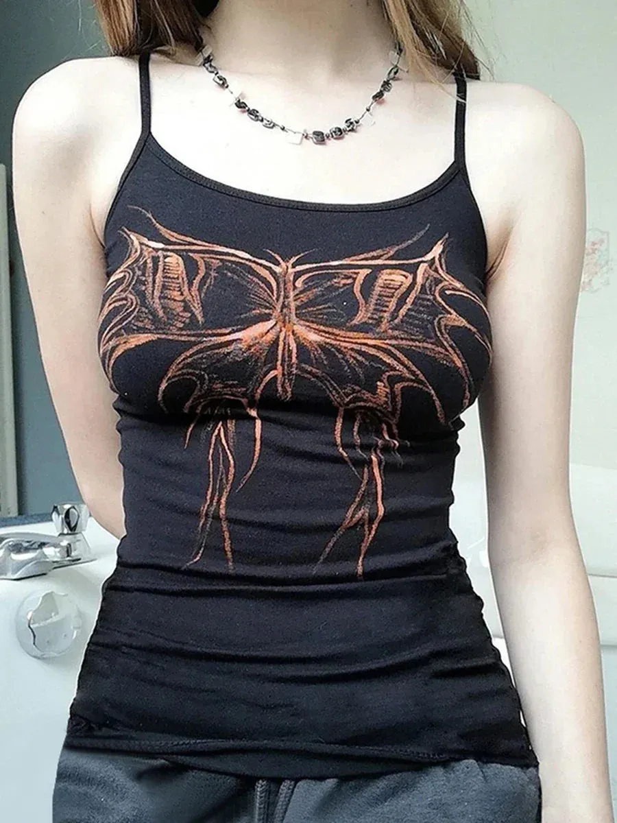 Tank Lace Trim Halter Neck Backless V Neck Y2K Slim Fit Crop Sleeveless Top