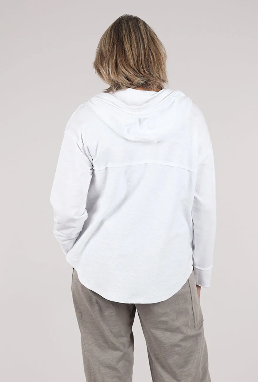 Terry High Tide Hoodie, White