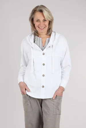 Terry High Tide Hoodie, White