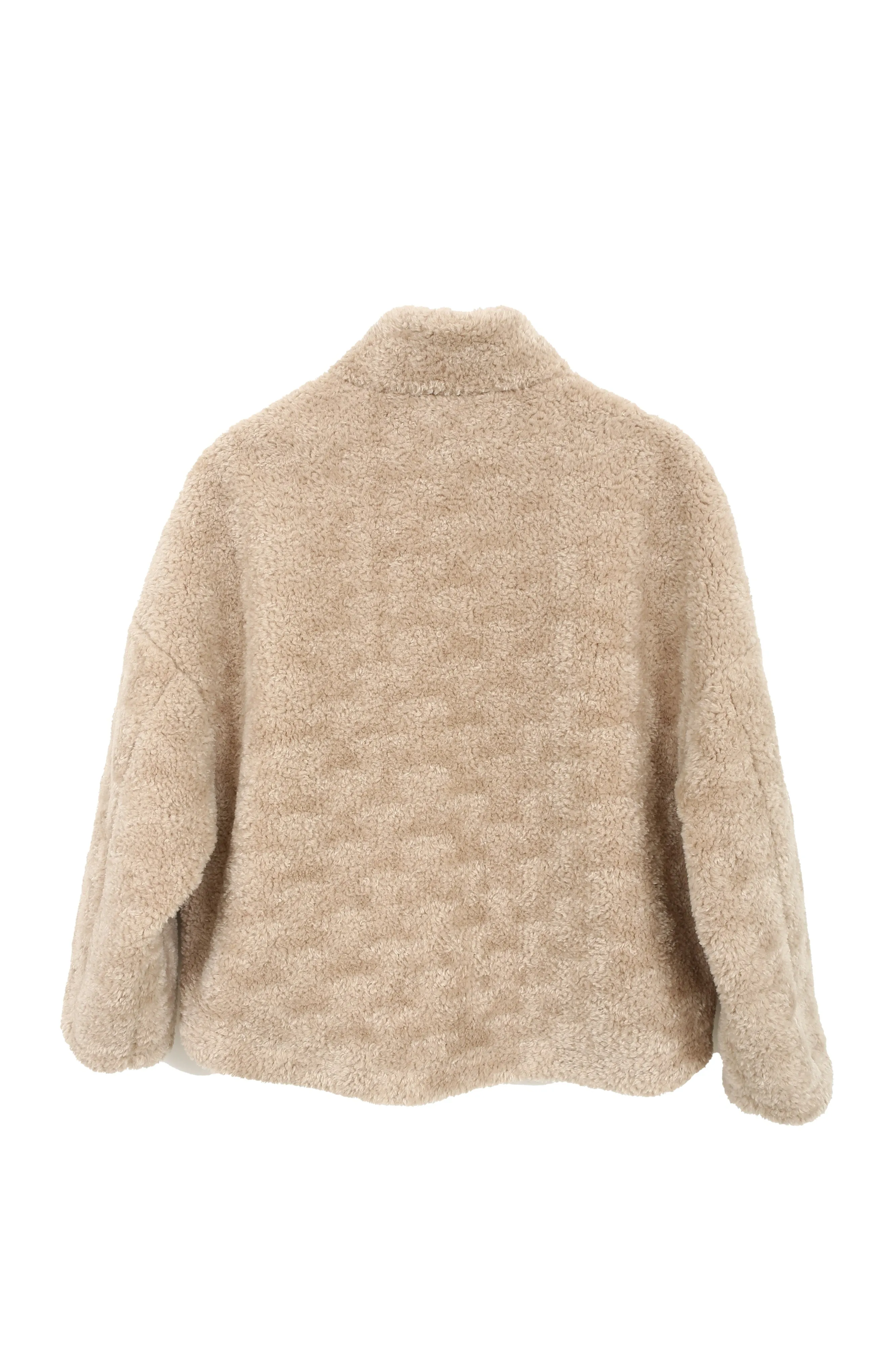 TheKorner Beige Plush Coat