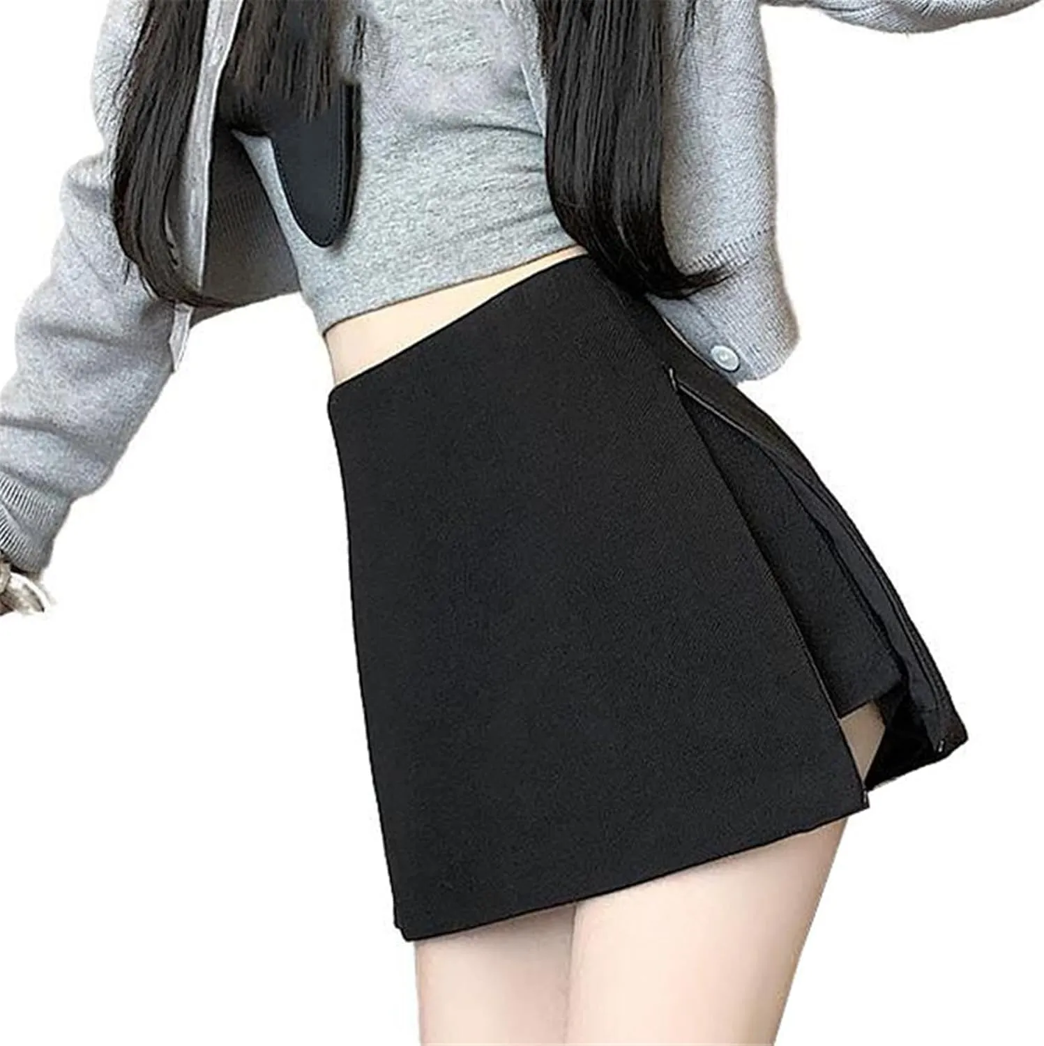 Thickened Midi Skirt for Women, Autumn Winter Warm Layers