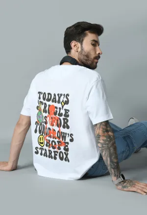 Today's Struggle Printed Oversized T-shirt