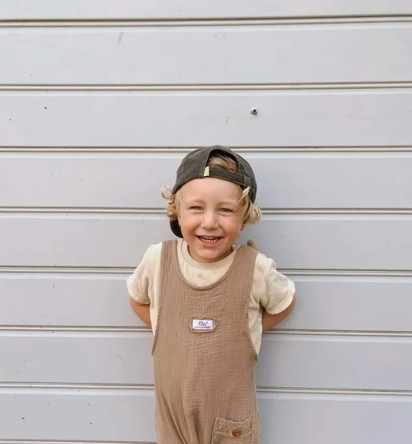 Toddler Dungaree - Mocha