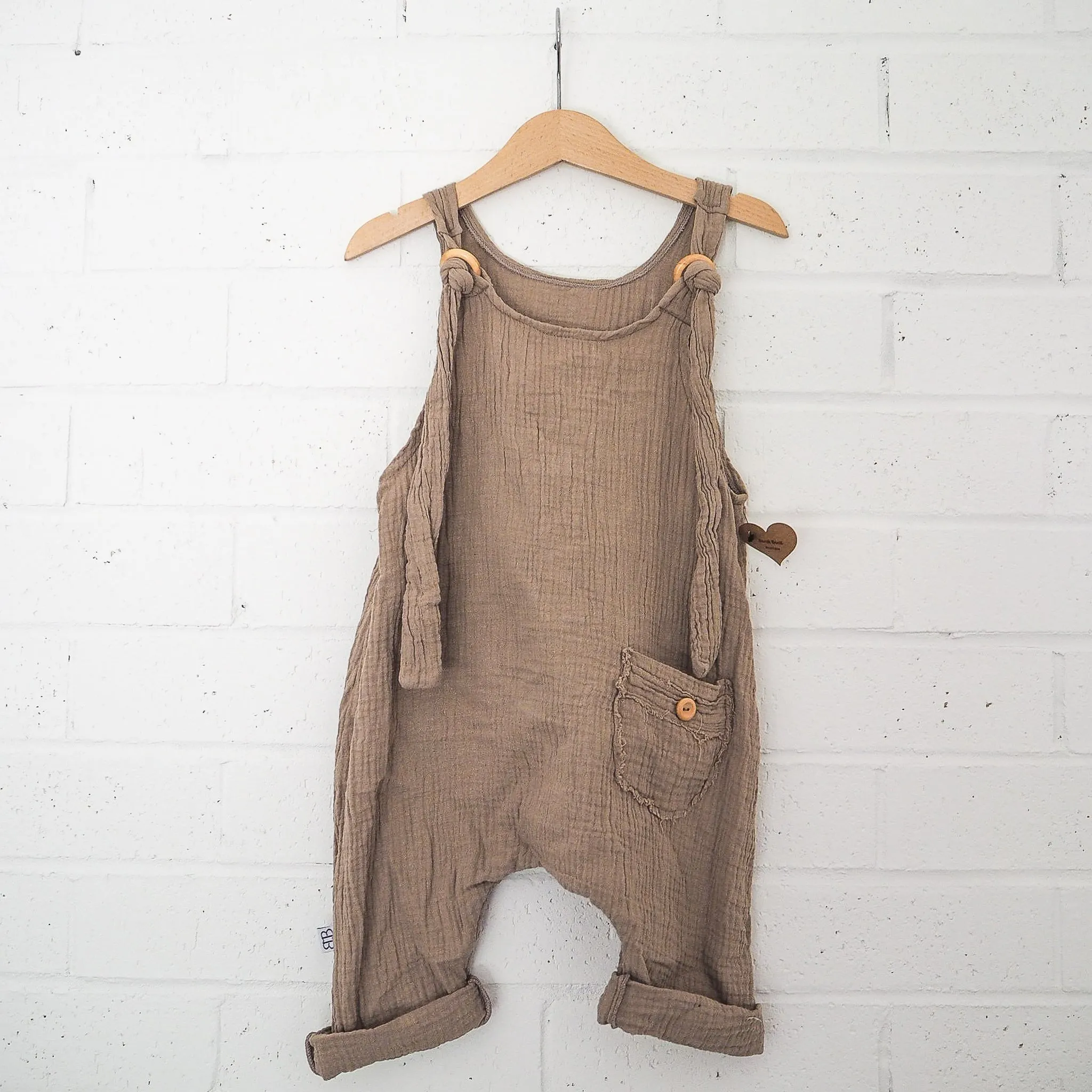 Toddler Dungaree - Mocha