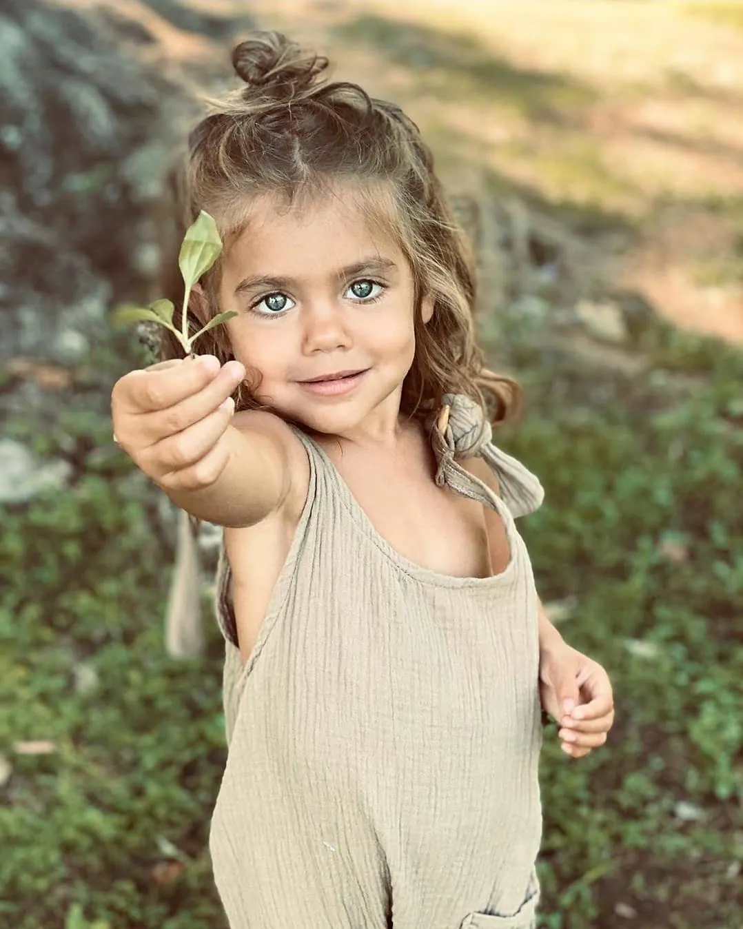 Toddler Dungaree - Mocha