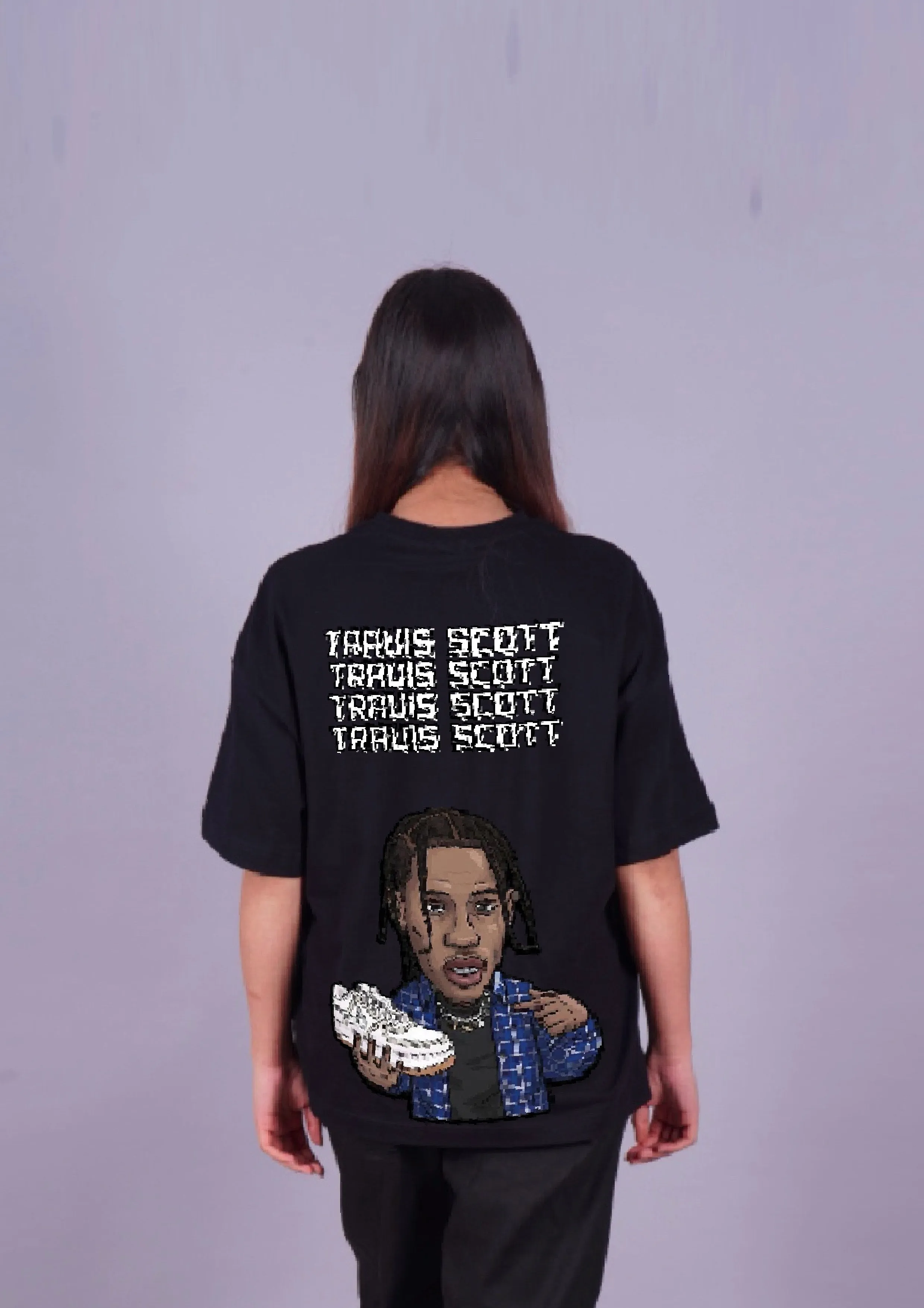Travis Trends: Women's Oversized Tees - Dunk & Trippy (2-Pack)