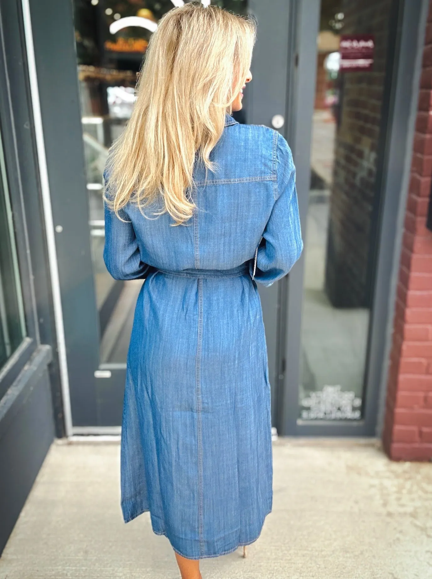Tribal Denim Darling Midi Dress