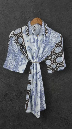 TRU BUTTON UP VINTAGE SHIRT- UK 10