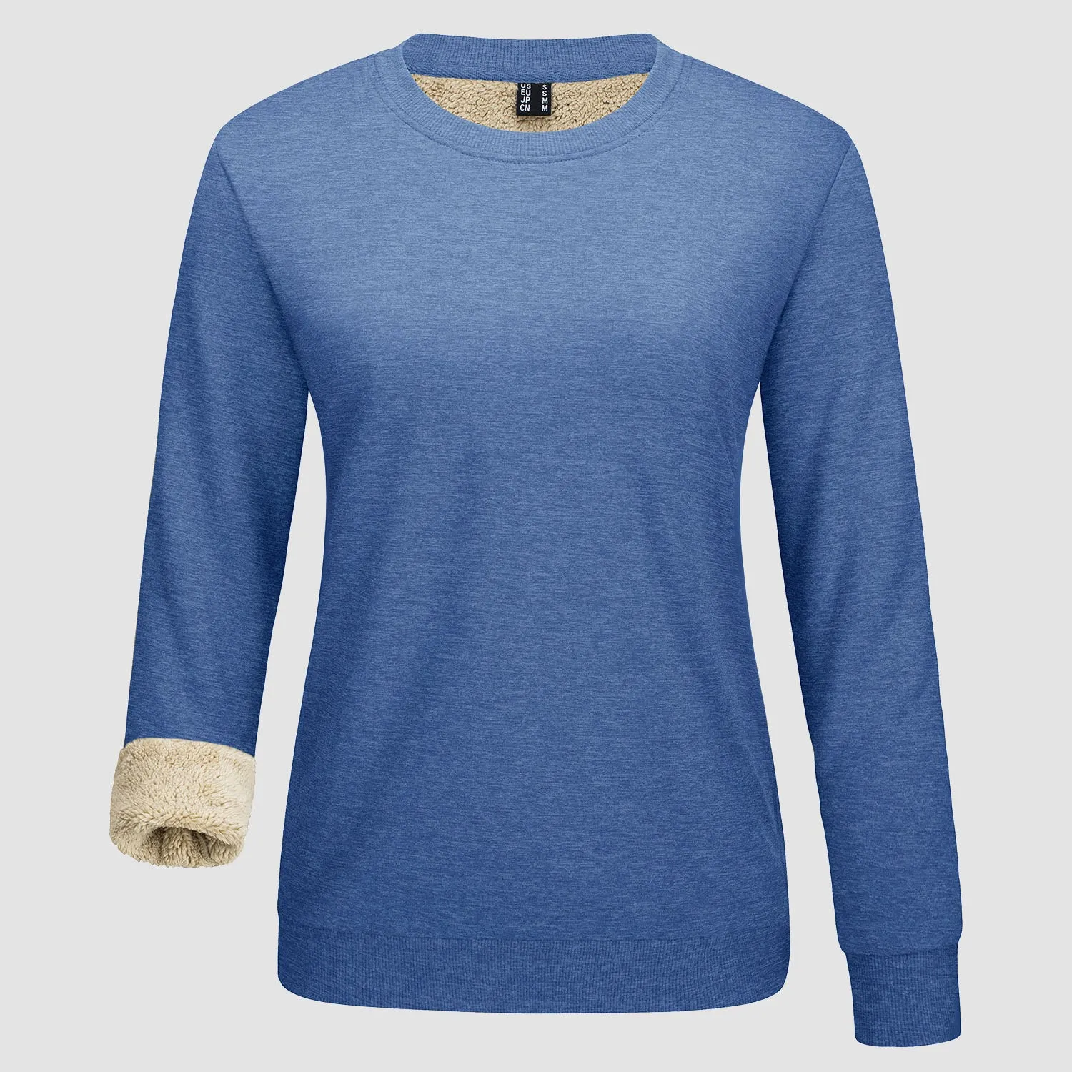 Women's Fleece Sweatshirt - Crewneck, Winter Warm & Cozy