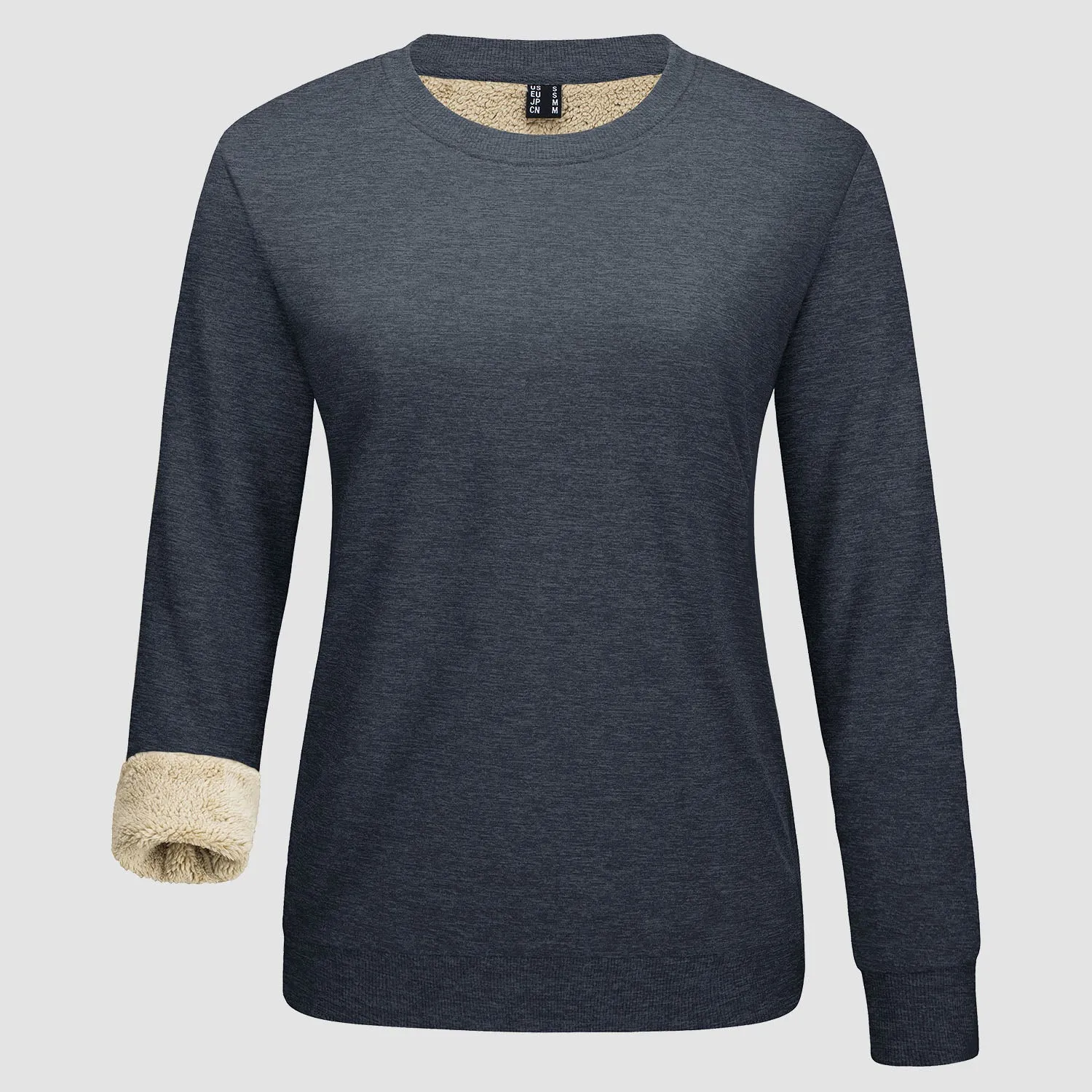 Women's Fleece Sweatshirt - Crewneck, Winter Warm & Cozy