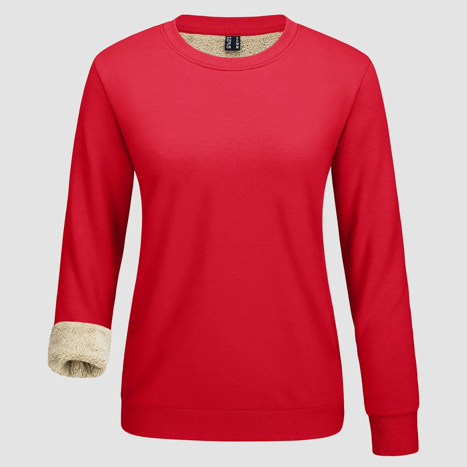 Women's Fleece Sweatshirt - Crewneck, Winter Warm & Cozy