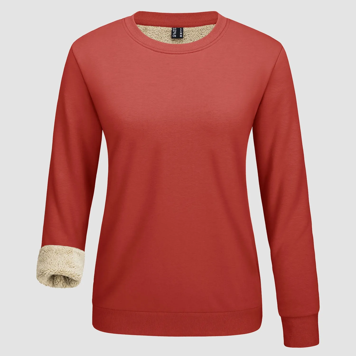 Women's Fleece Sweatshirt - Crewneck, Winter Warm & Cozy
