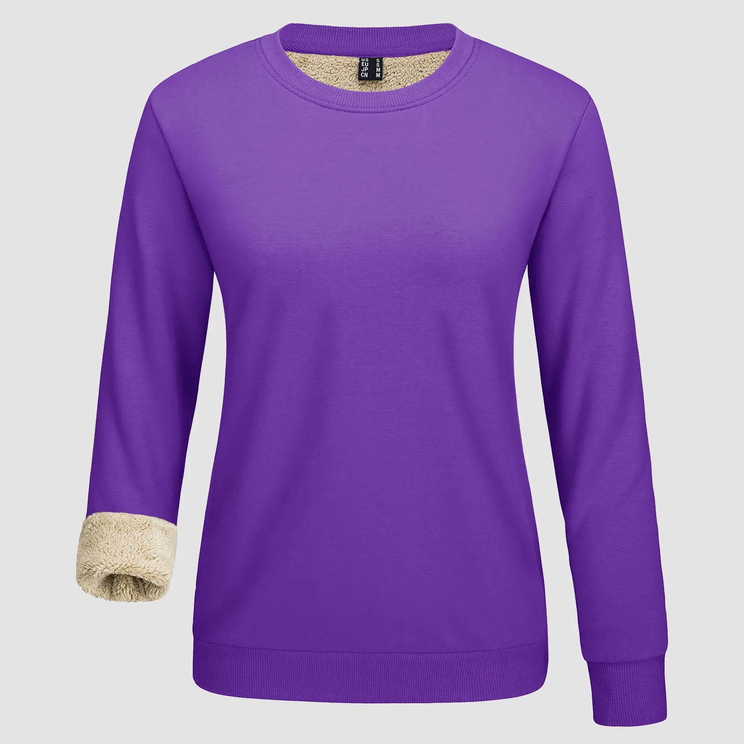 Women's Fleece Sweatshirt - Crewneck, Winter Warm & Cozy