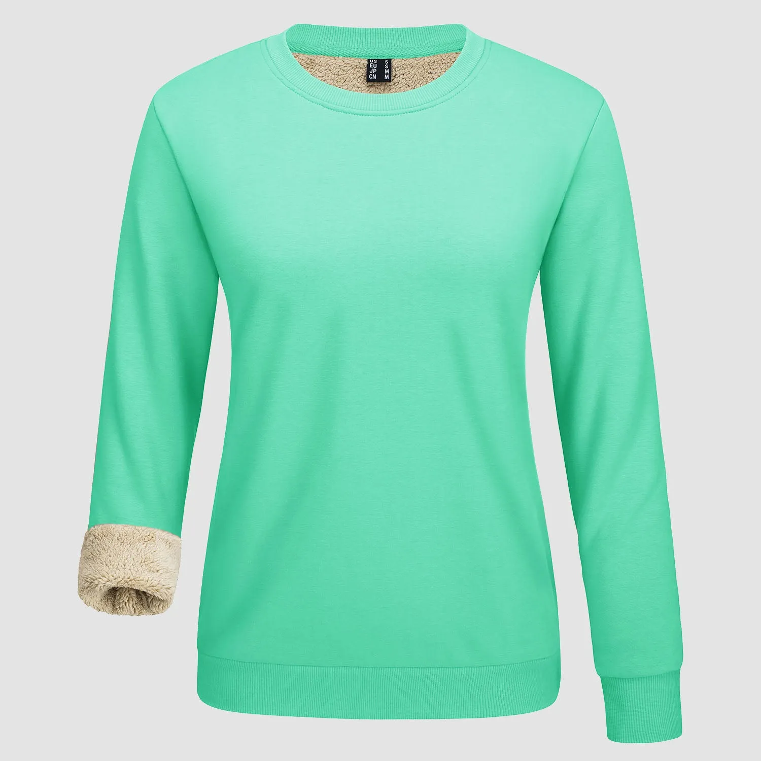 Women's Fleece Sweatshirt - Crewneck, Winter Warm & Cozy