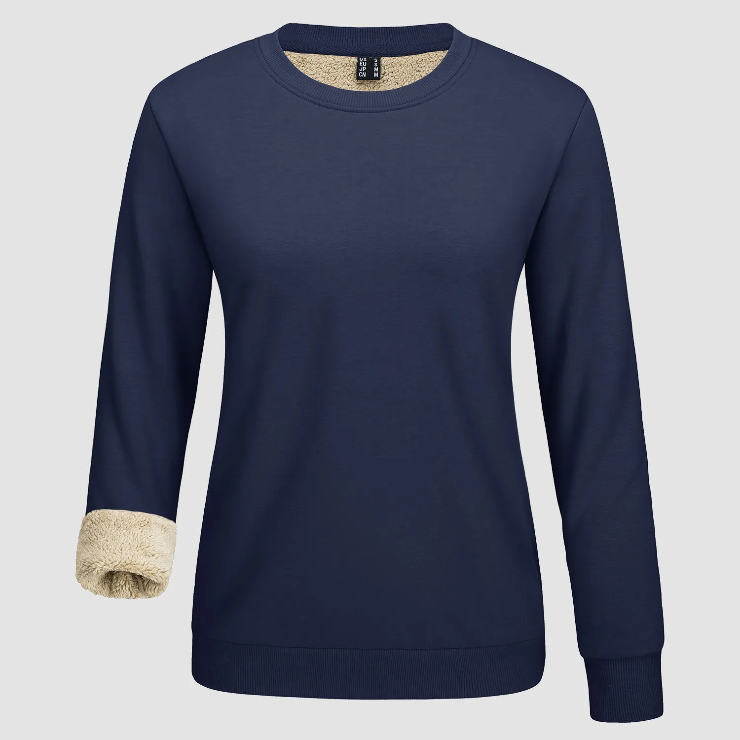 Women's Fleece Sweatshirt - Crewneck, Winter Warm & Cozy