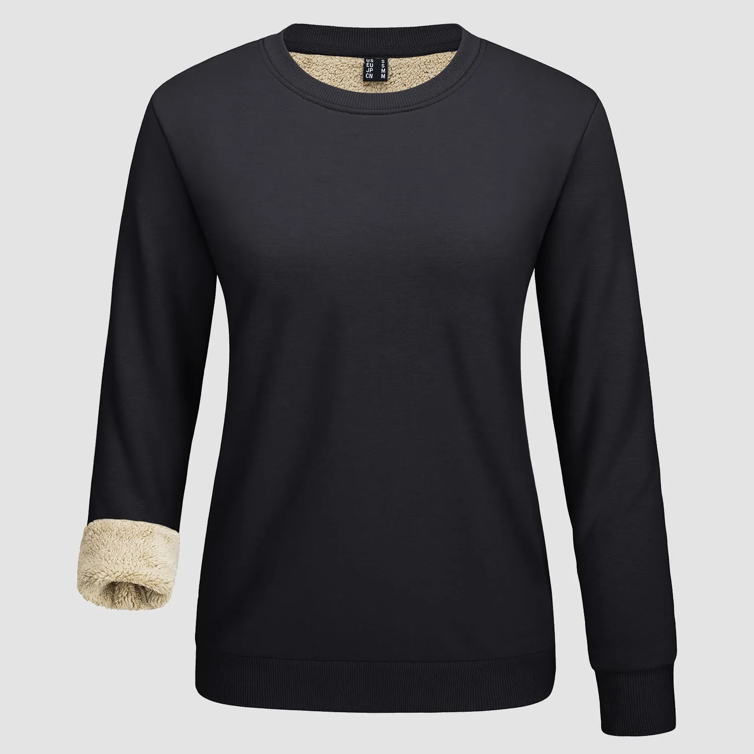 Women's Fleece Sweatshirt - Crewneck, Winter Warm & Cozy