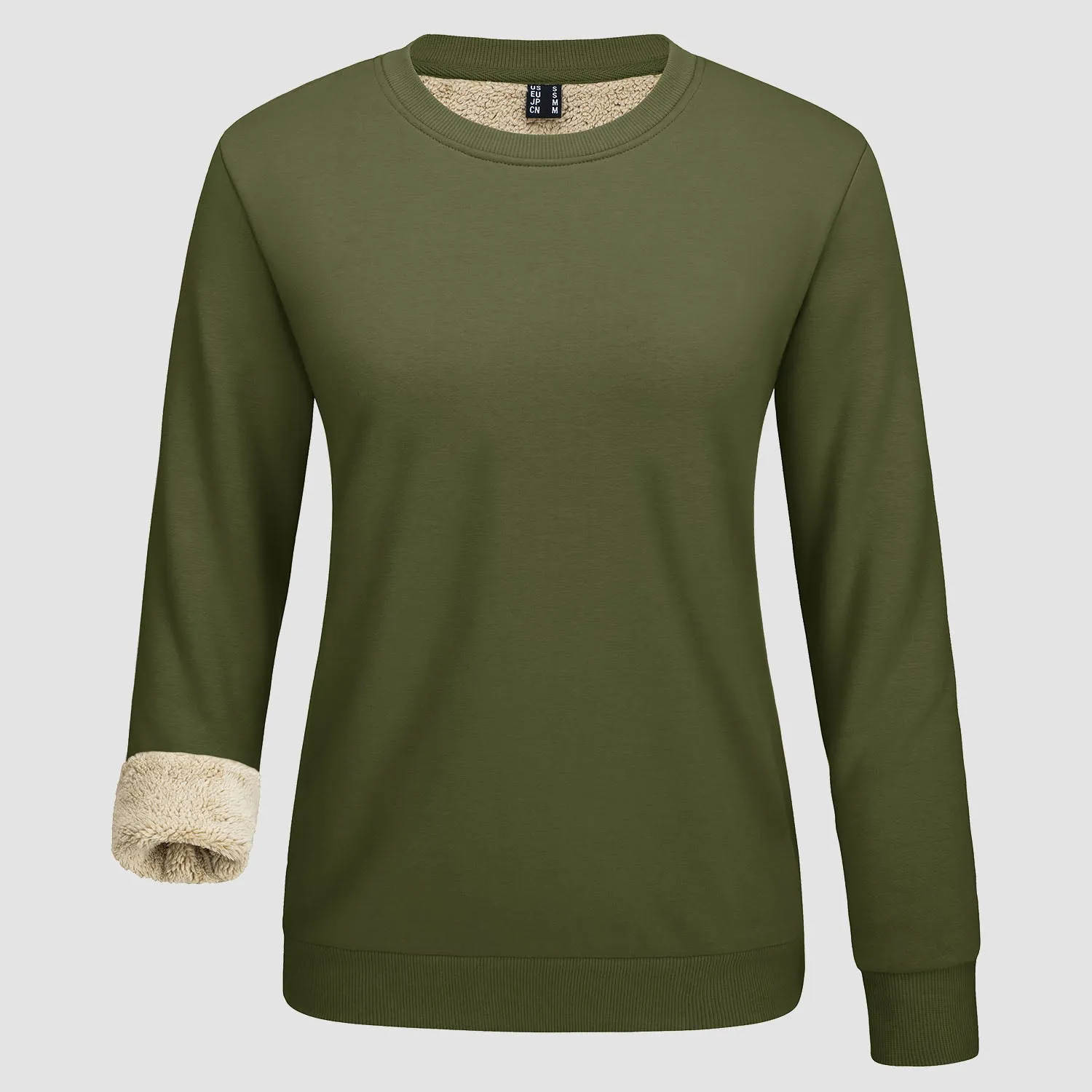 Women's Fleece Sweatshirt - Crewneck, Winter Warm & Cozy