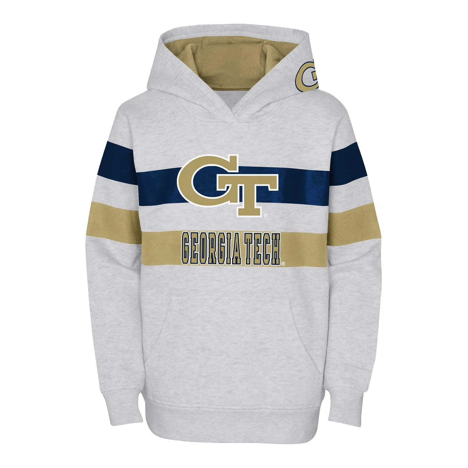 Youth Georgia Tech Yellow Jackets Dynamic Duo Grey Sweatshirt